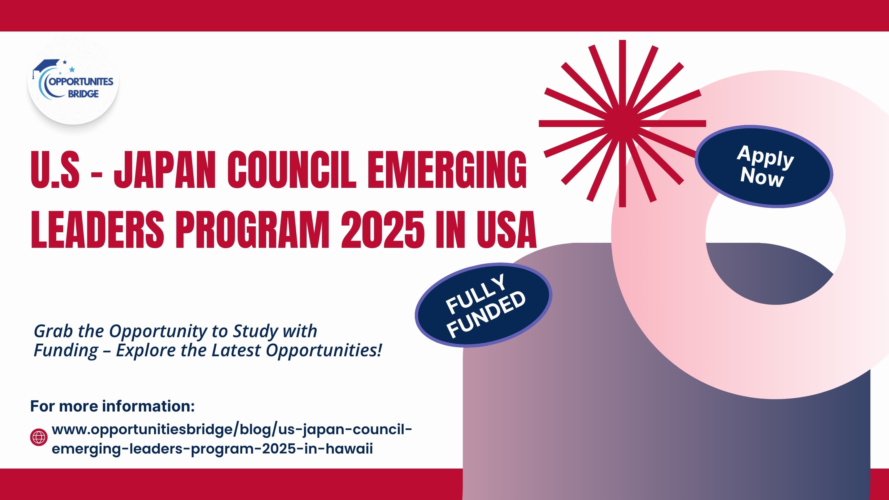U.S - Japan Council Emerging Leaders Program 2025 in Hawaii, USA | Fully Funded