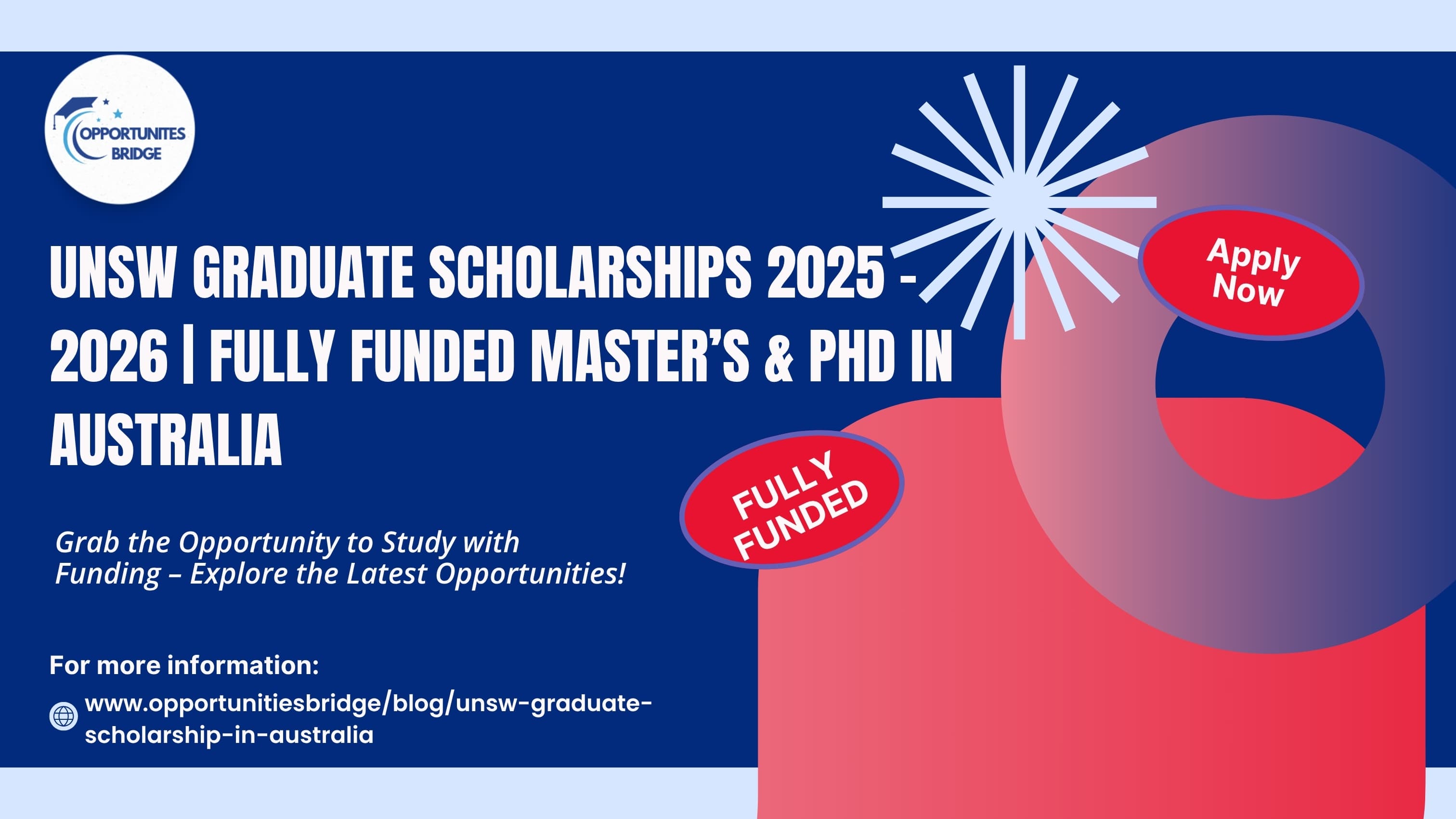 UNSW Graduate Scholarships 2025–2026 | Fully Funded Master’s & PhD in Australia